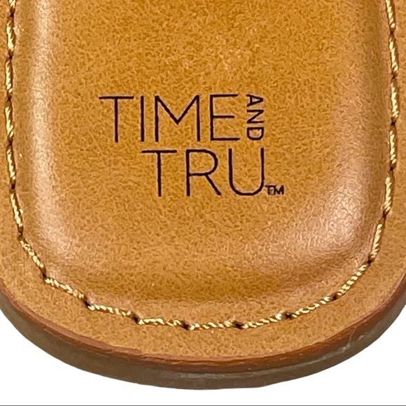 Time & true size 8w black & tan studded gladiator sandals with buckle, like new! - Picture 11 of 12